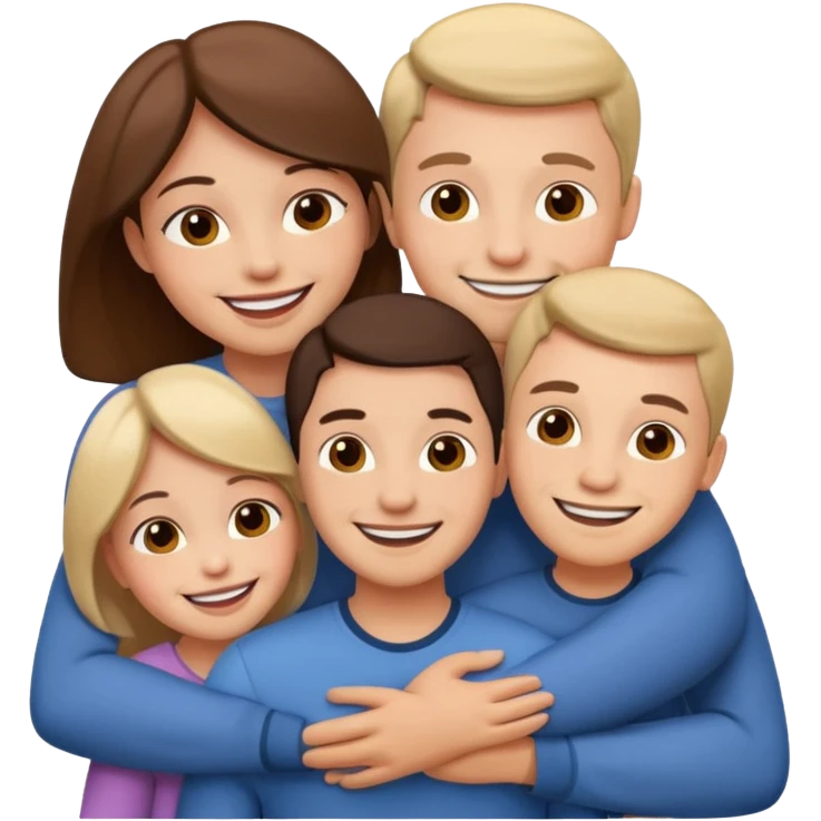 abrazar a mi papa mama he hijo emoji