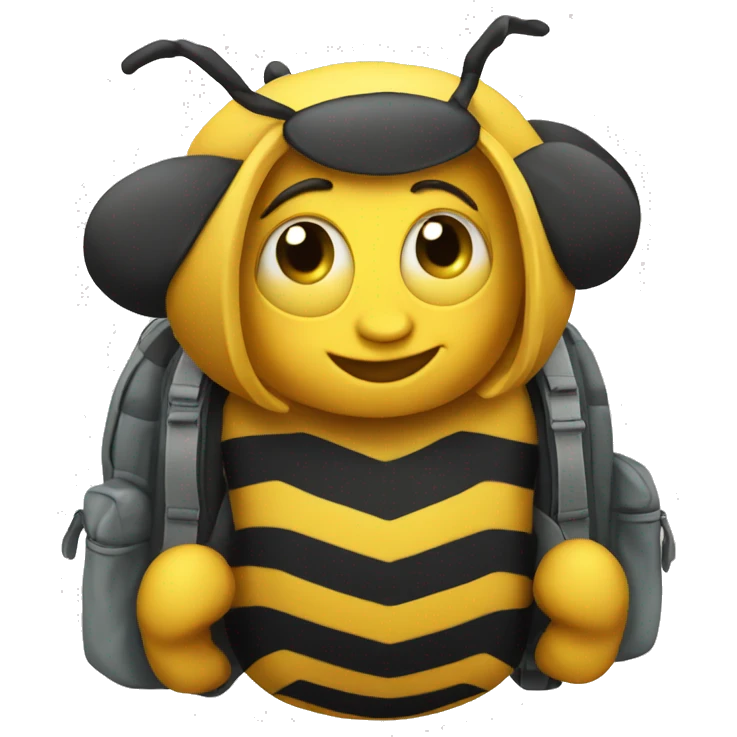 bumblebee with a backpack  emoji