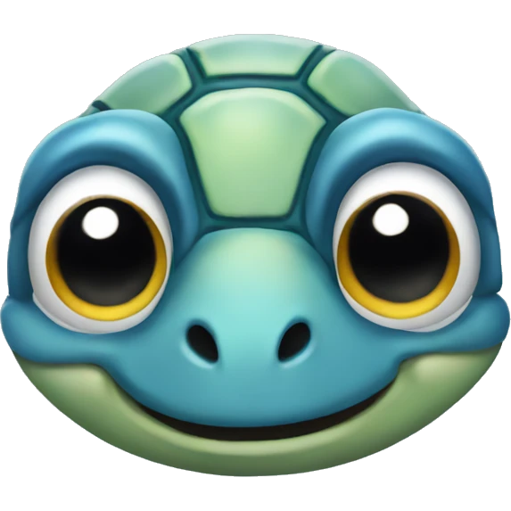 Blue sea turtle emoji