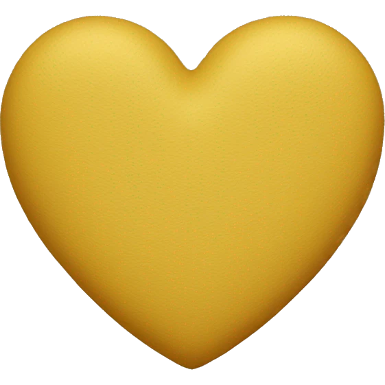 mustard-colored heart emoji