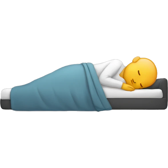 person sleeping on one side emoji