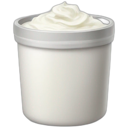 pot of sour cream emoji