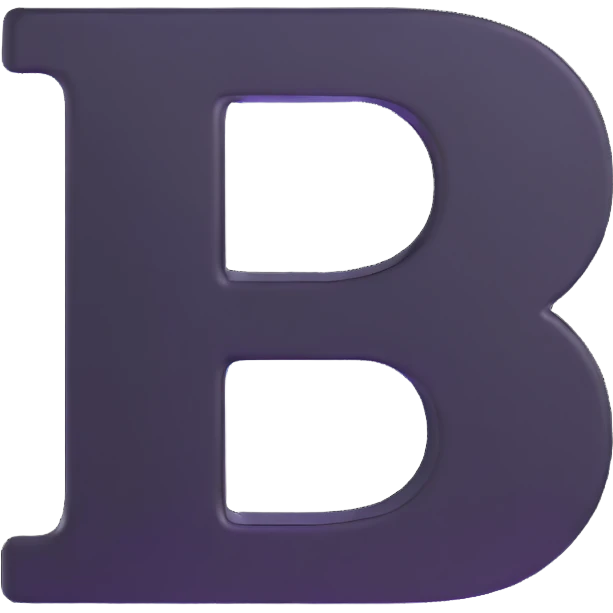 bold shiny letter B emoji