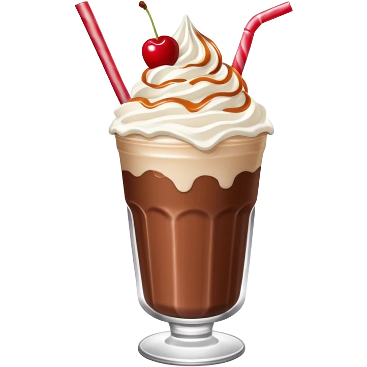 chocolate caramel cookie Milkshake emoji