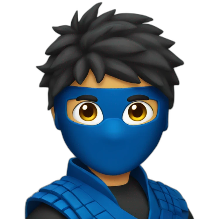 blue ninja emoji