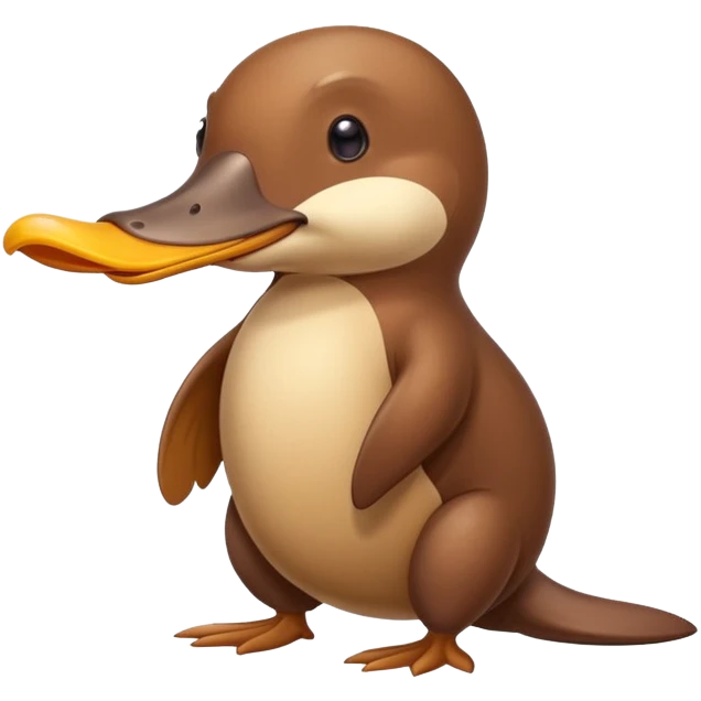cute platypus with duck bill and beaver tail emoji