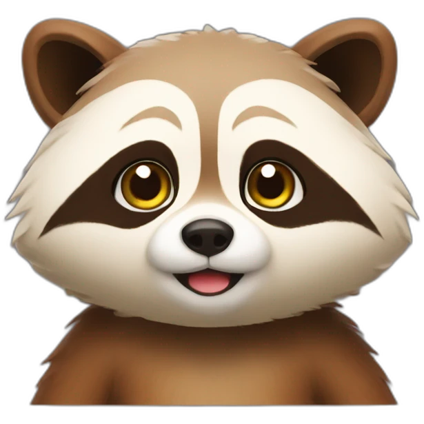 Un tanuki emoji