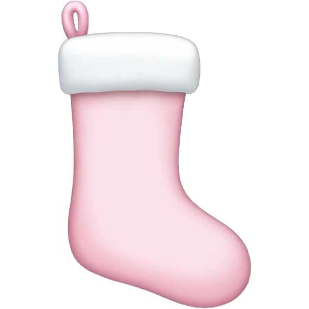  light pink Christmas stocking emoji