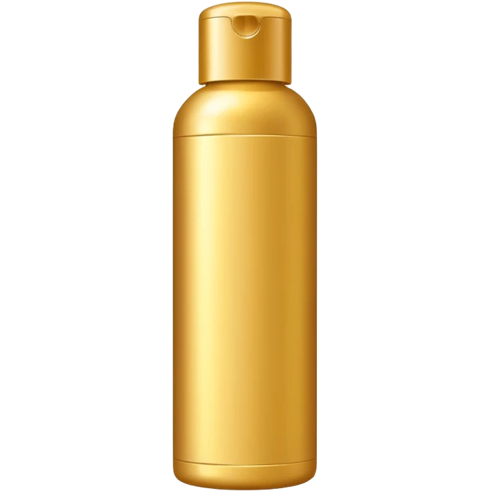shampoo bottle in golden colour emoji