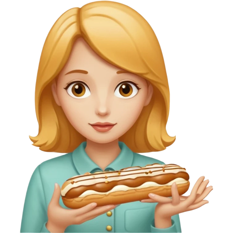 Butterscotch éclair girl emoji