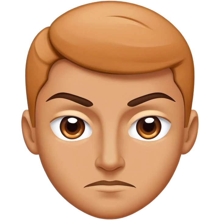 Motivational swoosh logo with determined face emoji