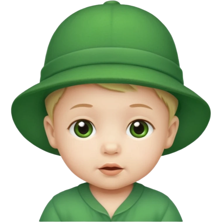 baby with green hat emoji