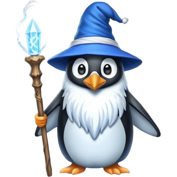 Penguin Wizard emoji