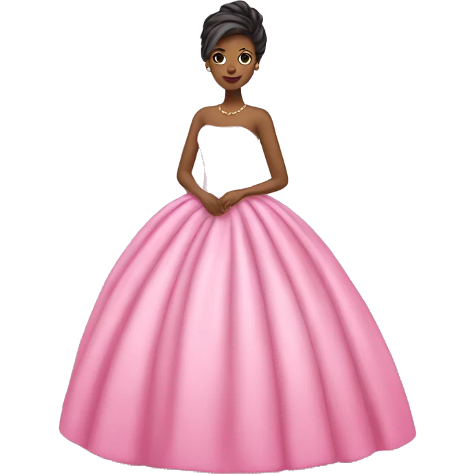 Pink ball gown emoji