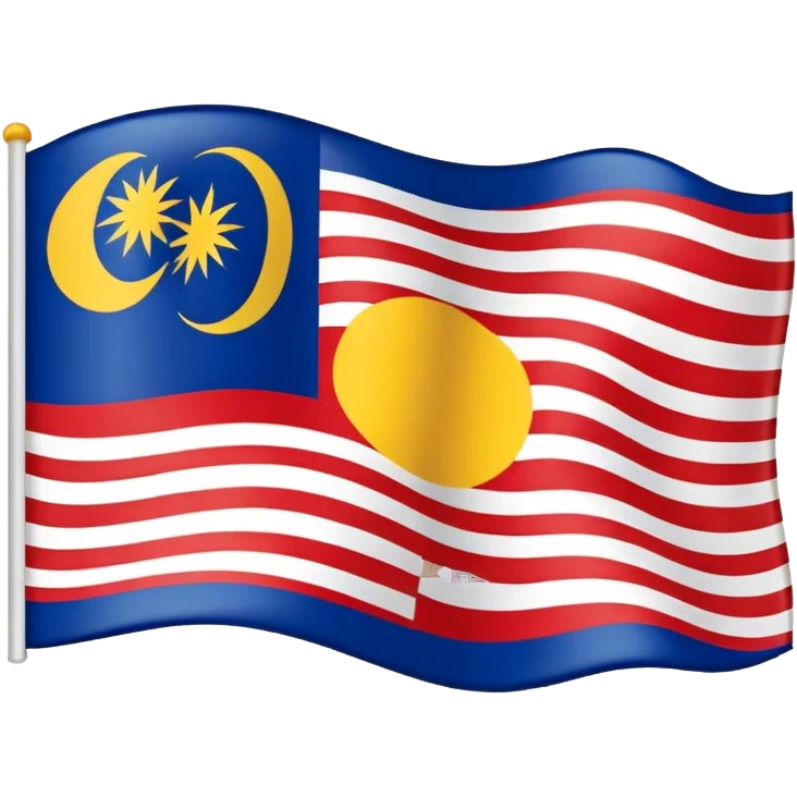 The Pulau Pinang state flag of Malaysia  emoji