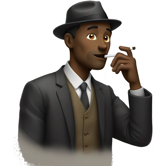 Man smoking emoji
