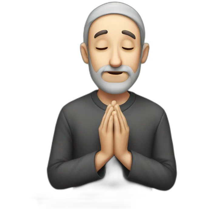 Jewish man praying in shul emoji