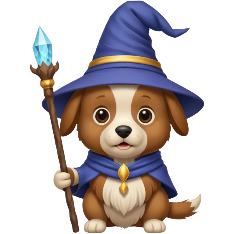 Dog wizard emoji
