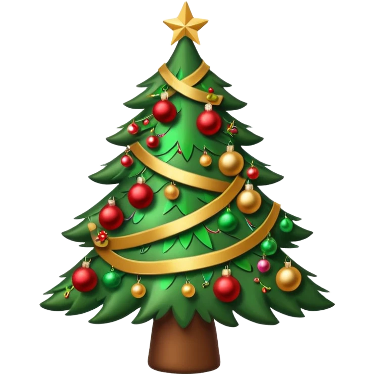 brown christmas tree emoji