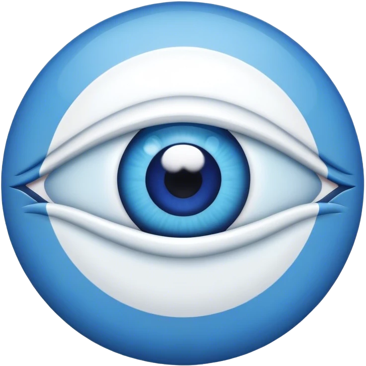 Evil eye with heart emoji
