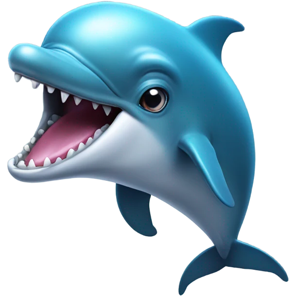 Freaky dolphin emoji with tongue emoji
