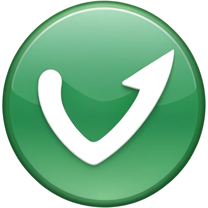 green circle with check mark emoji