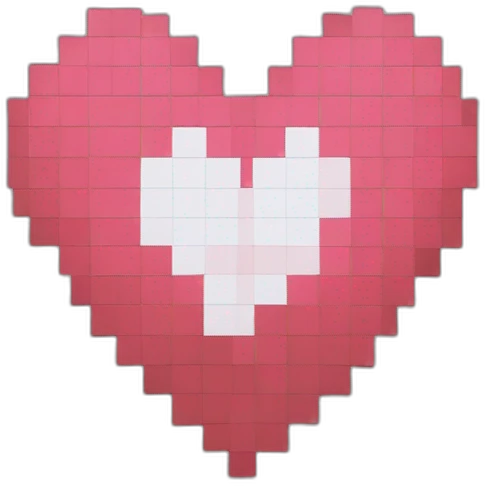 pixelated heart emoji