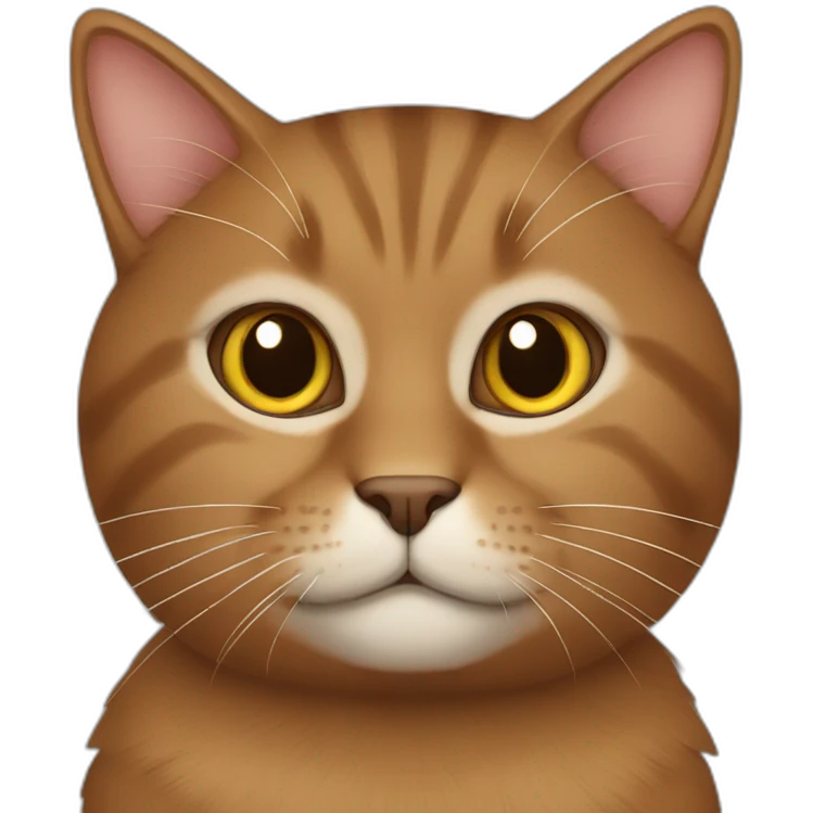 Brown cat emoji