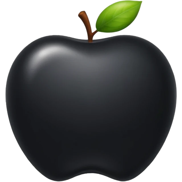 black apple emoji
