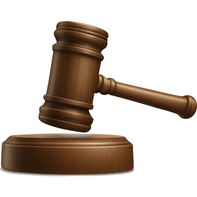 judge hammer vs gavel emoji