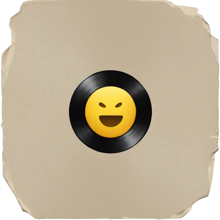 Light beige vinyl record emoji