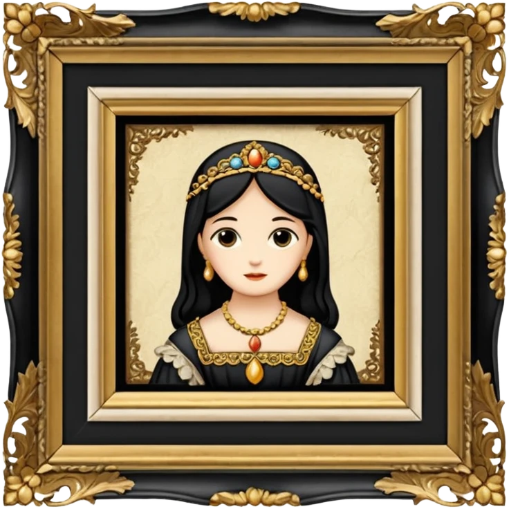 Old painting in the auction emoji