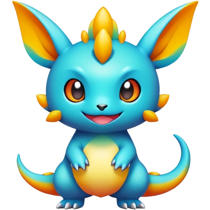 colorful chibi Fakémon-creature emoji