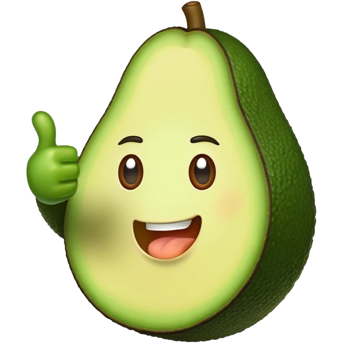 Avocado and thumbs up  emoji