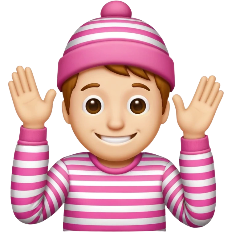 Pink where is Waldo emoji