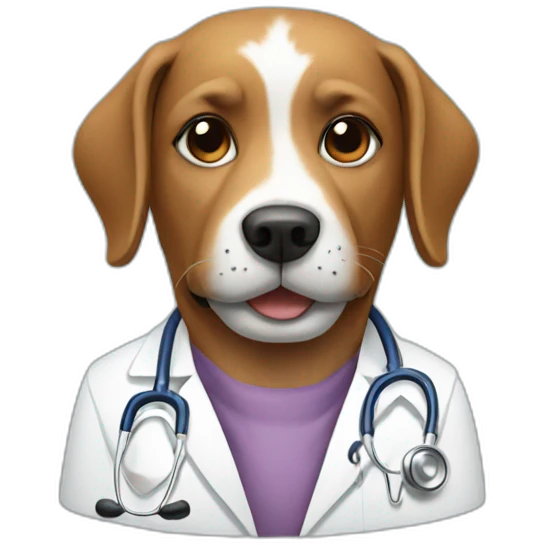 dog doctor emoji