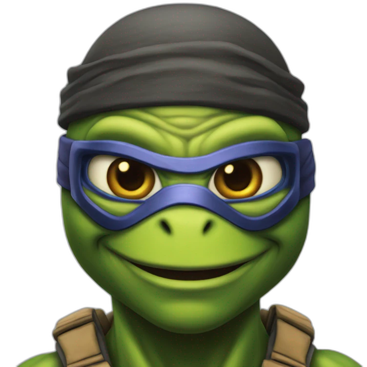 ninja turtle hyper realistic emoji