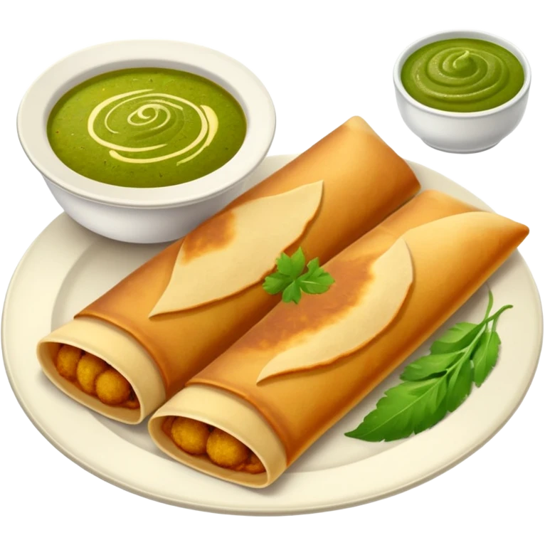 Dosa and chutney emoji