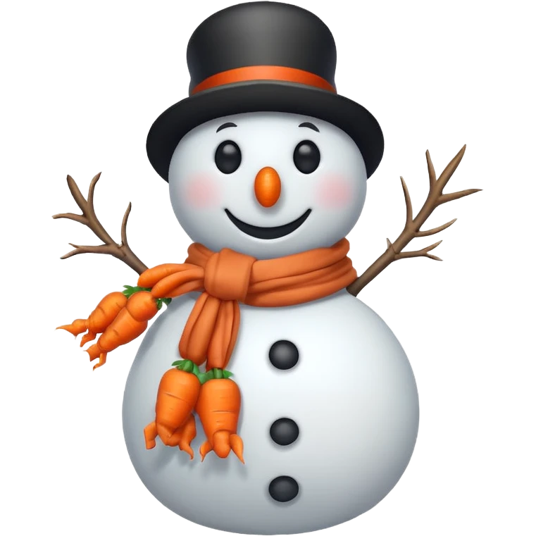 snowman with scarf emoji