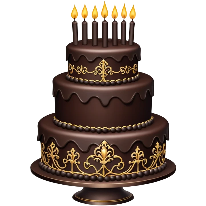 Gothic Birthday cake emoji