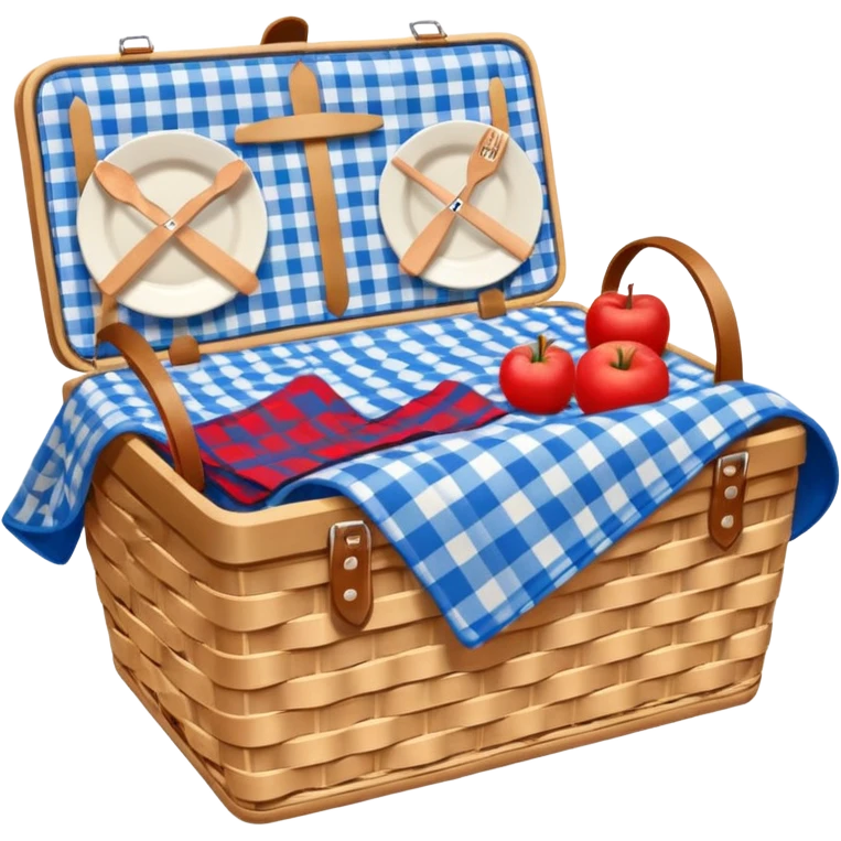 Picnic basket blue emoji