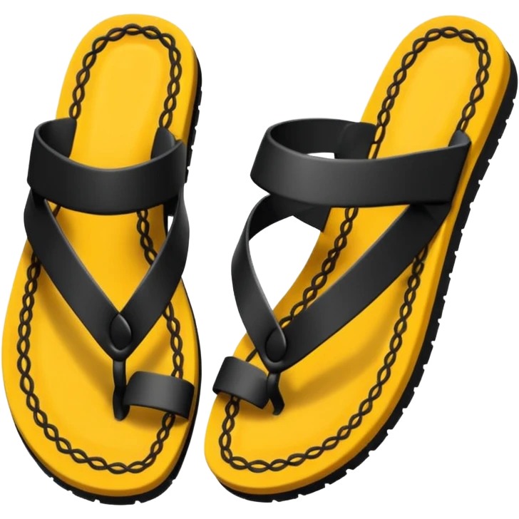 sandal bottom with simple tread pattern, emoji style emoji