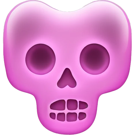 Pink X-ray emoji