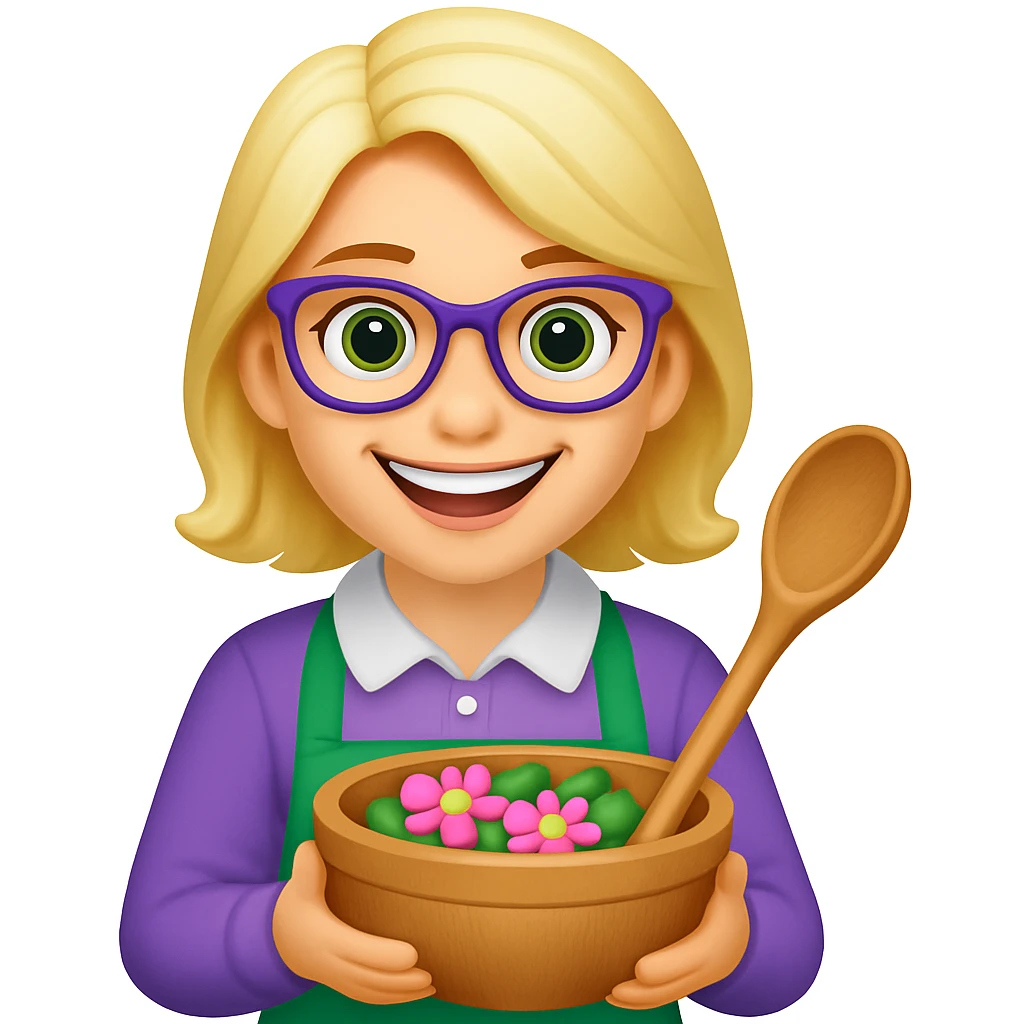 Make her smiling, keep all other features the same in emoji style emoji