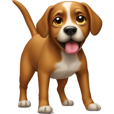 Dog make poop emoji