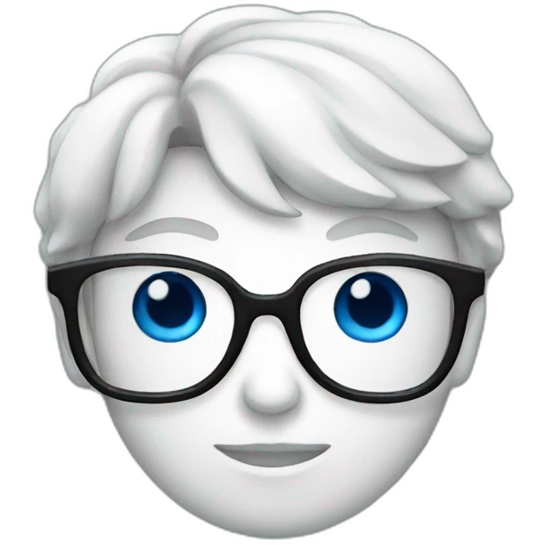 blue-eyed glasses  emoji