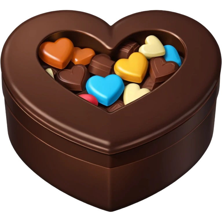Heart shaped box of chocolate emoji