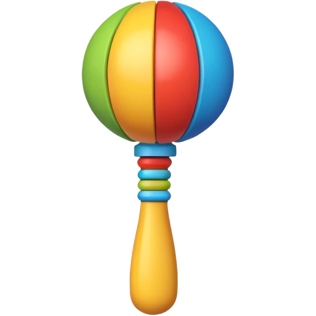 Rattle – colorful emoji