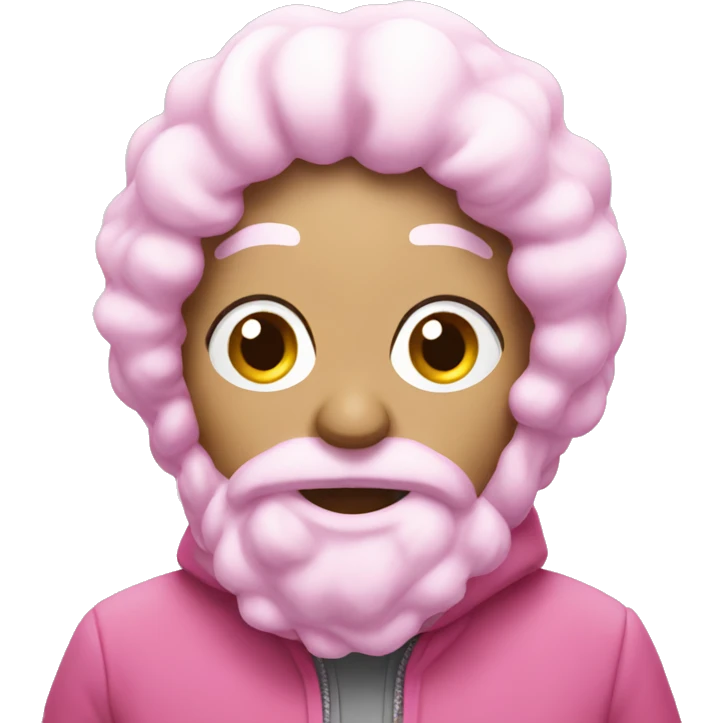 Pink snow emoji