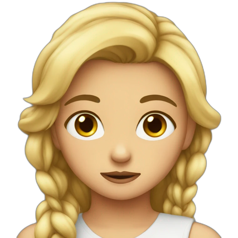 Jealous girl emoji